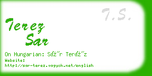 terez sar business card